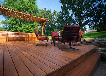 Deck staining in Philadelphia, TN by Upfront Painting.